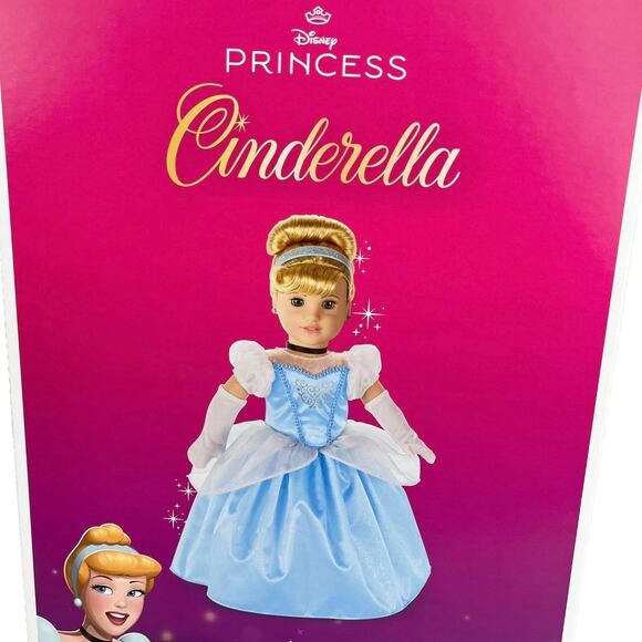 NEW American Girl Disney Princess CINDERELLA 18" DOLL + Gown Glass Slippers BOX - Picture 15 of 16